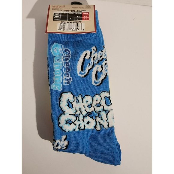 Cheech & Chong Big Brand Novelty Crew Socks (2 pair) Cheech and Chong - Picture 2 of 3